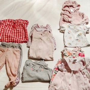 12 pc. 9 month Girl Clothes